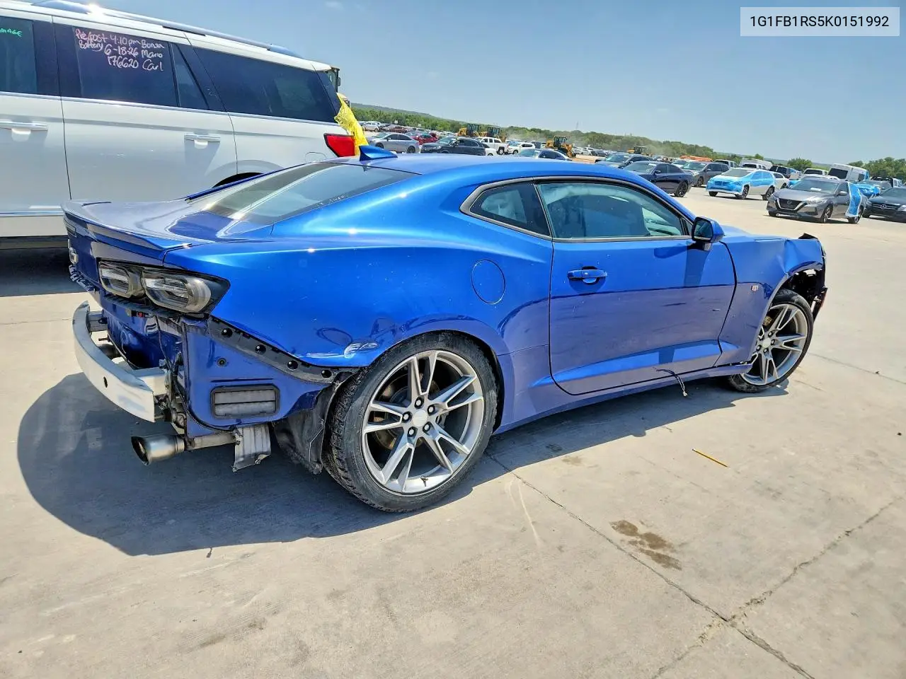 2019 Chevrolet Camaro VIN: 1G1FB1RS5K0151992 Lot: 61764246