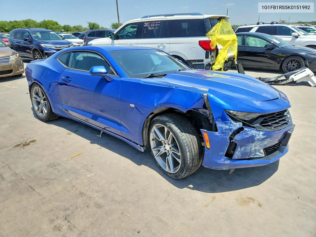 2019 Chevrolet Camaro VIN: 1G1FB1RS5K0151992 Lot: 61764246