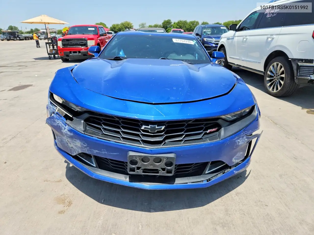 2019 Chevrolet Camaro VIN: 1G1FB1RS5K0151992 Lot: 61764246