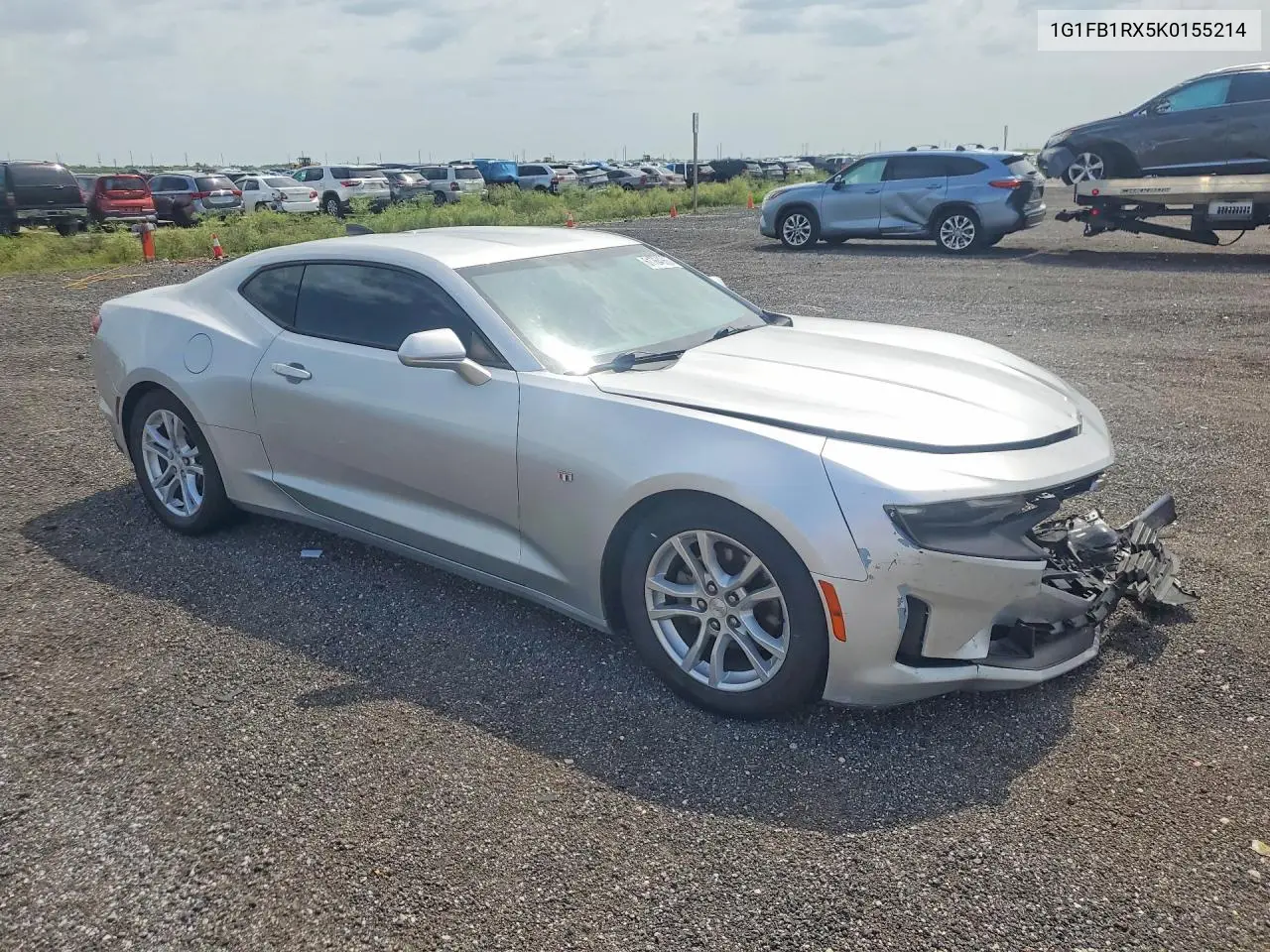 2019 Chevrolet Camaro Ls VIN: 1G1FB1RX5K0155214 Lot: 61764366