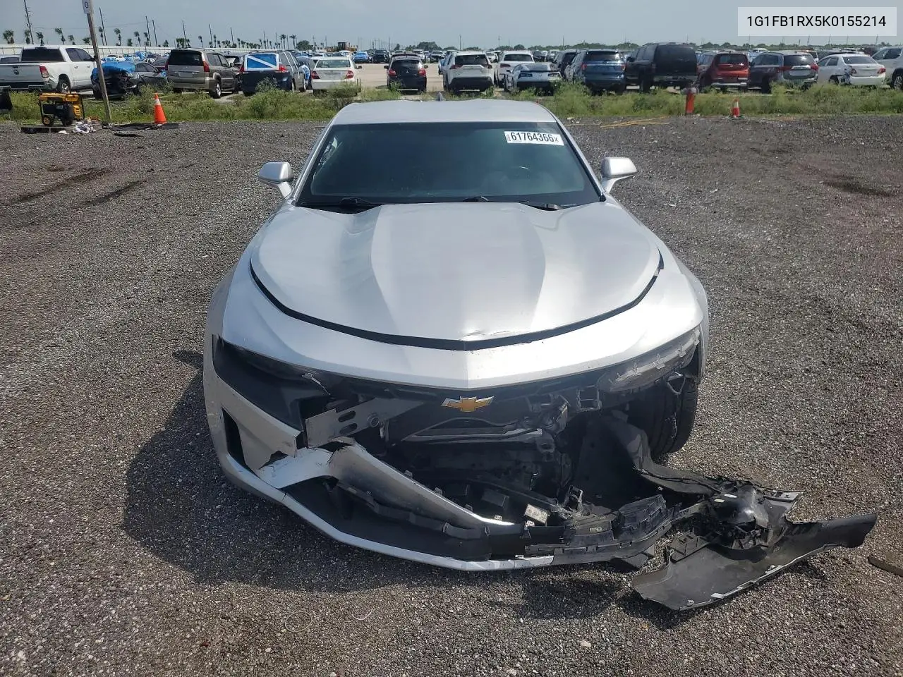 2019 Chevrolet Camaro Ls VIN: 1G1FB1RX5K0155214 Lot: 61764366