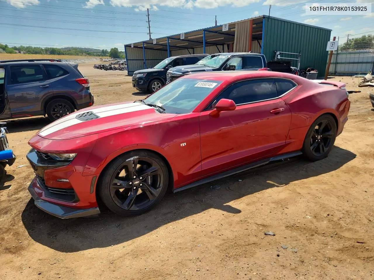 2019 Chevrolet Camaro Ss VIN: 1G1FH1R78K0153925 Lot: 61958246