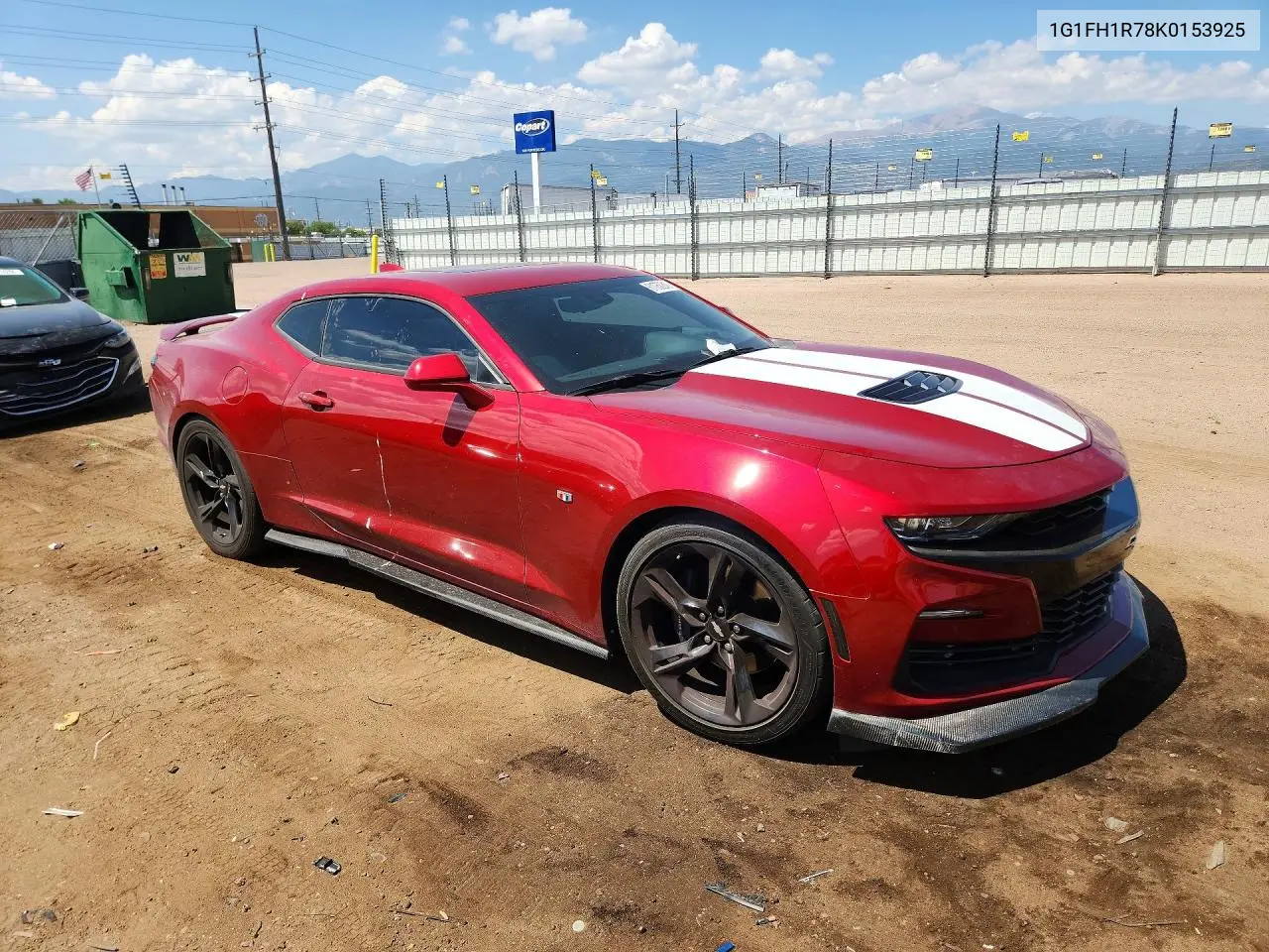2019 Chevrolet Camaro Ss VIN: 1G1FH1R78K0153925 Lot: 61958246