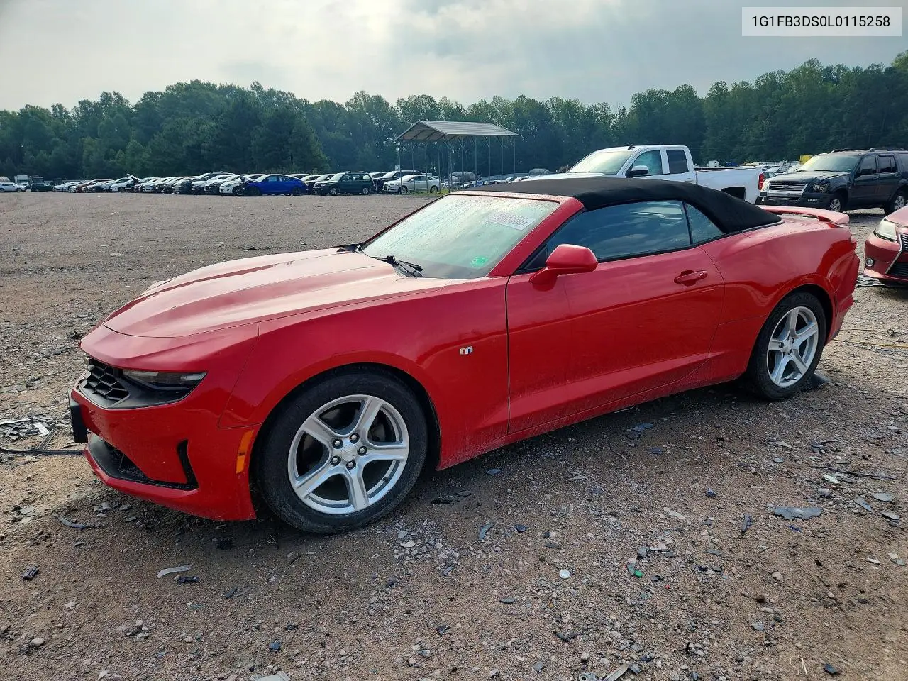 2020 Chevrolet Camaro Ls VIN: 1G1FB3DS0L0115258 Lot: 61365356