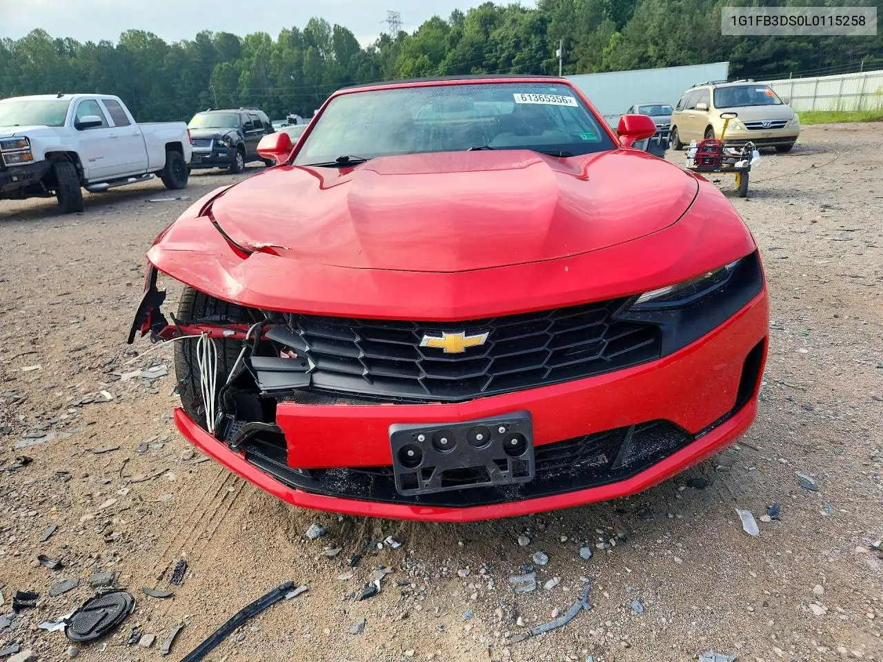 2020 Chevrolet Camaro Ls VIN: 1G1FB3DS0L0115258 Lot: 61365356