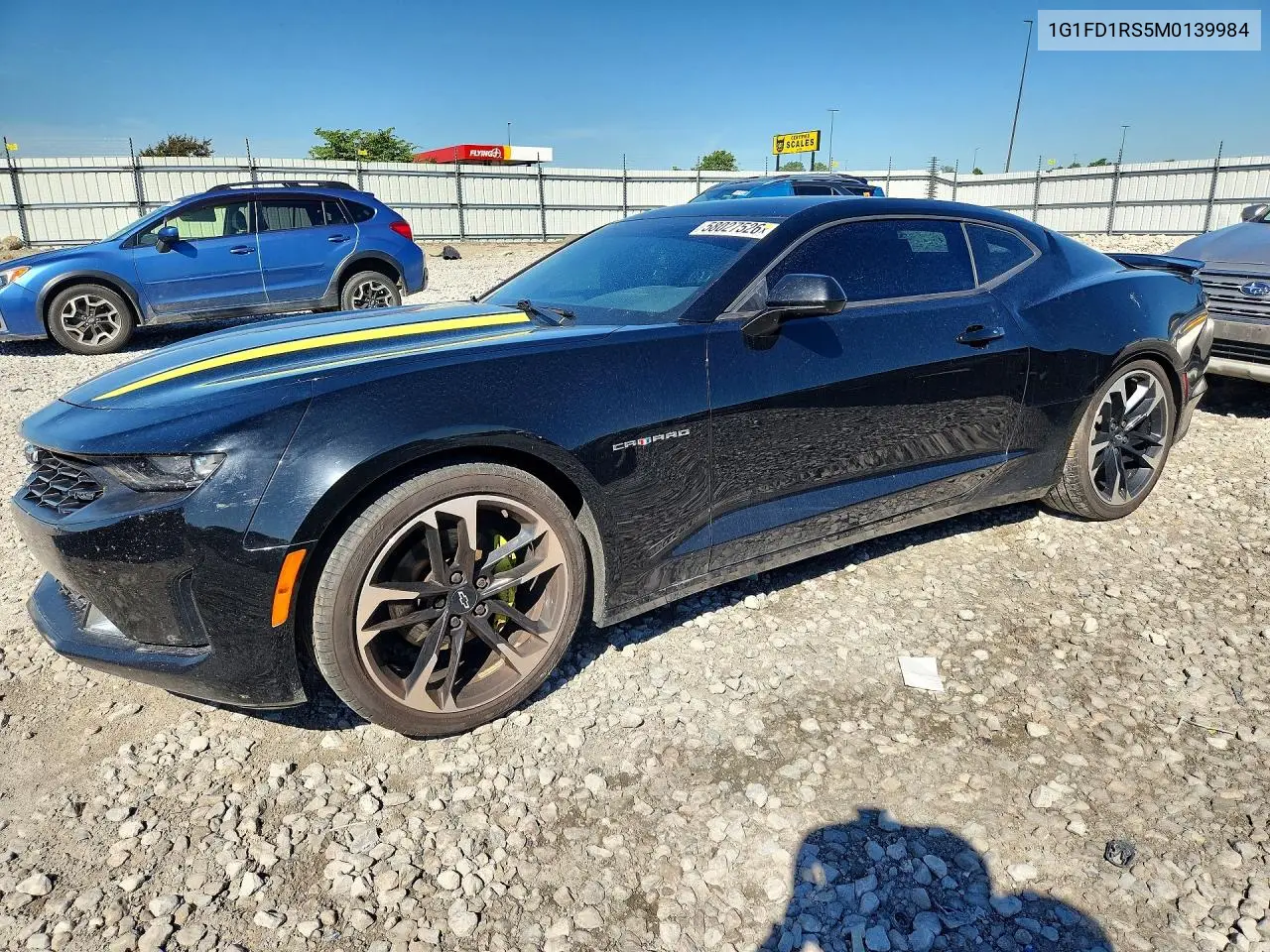 2021 Chevrolet Camaro Lt VIN: 1G1FD1RS5M0139984 Lot: 58027526