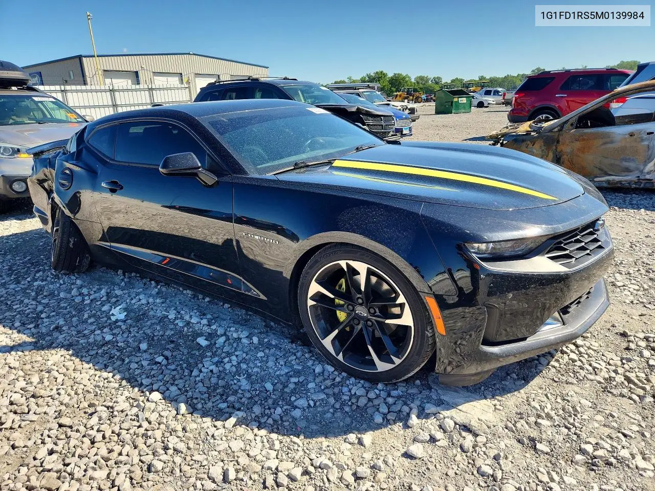 2021 Chevrolet Camaro Lt VIN: 1G1FD1RS5M0139984 Lot: 58027526