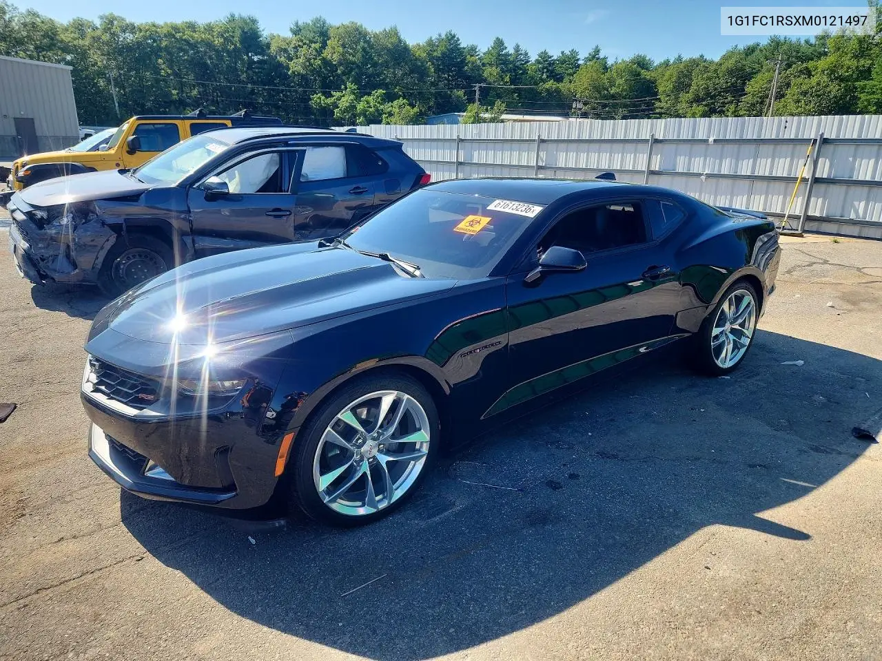 2021 Chevrolet Camaro Lt VIN: 1G1FC1RSXM0121497 Lot: 61613236
