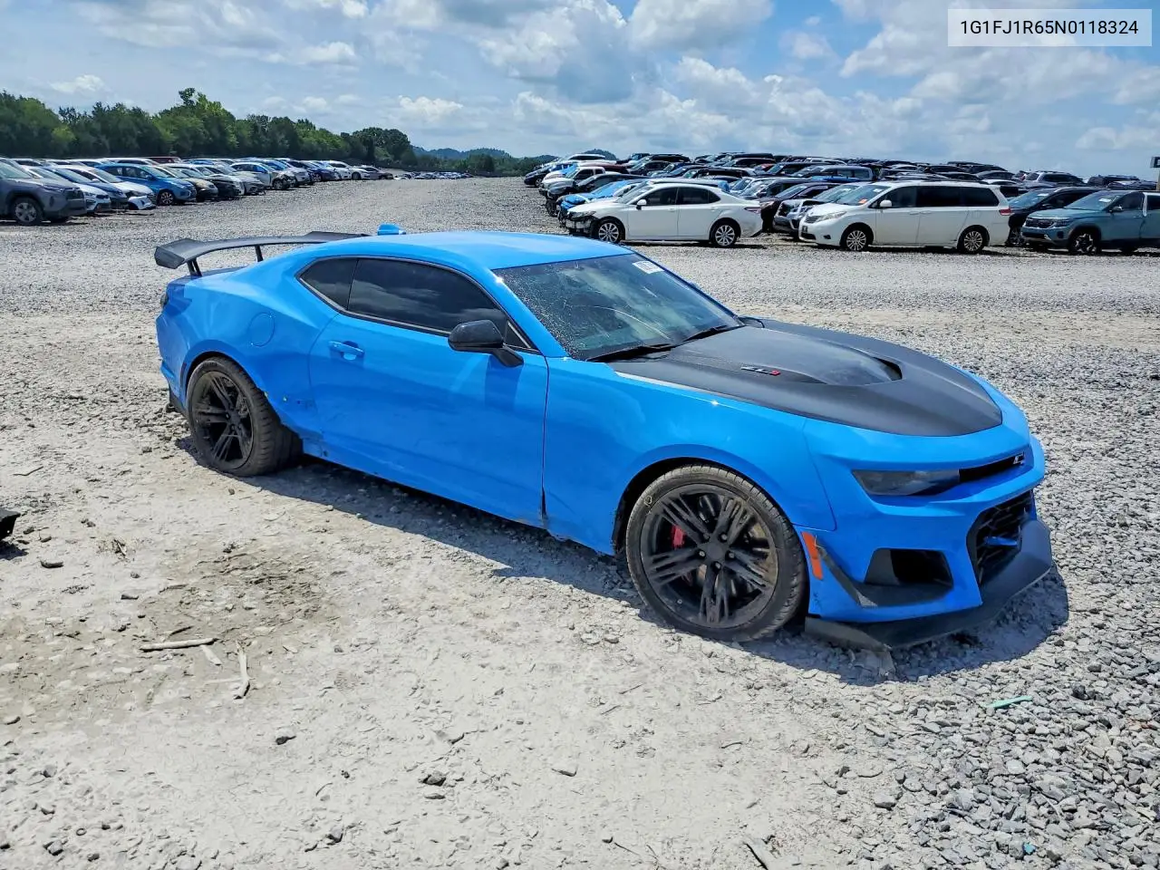 2022 Chevrolet Camaro Zl1 VIN: 1G1FJ1R65N0118324 Lot: 62007876