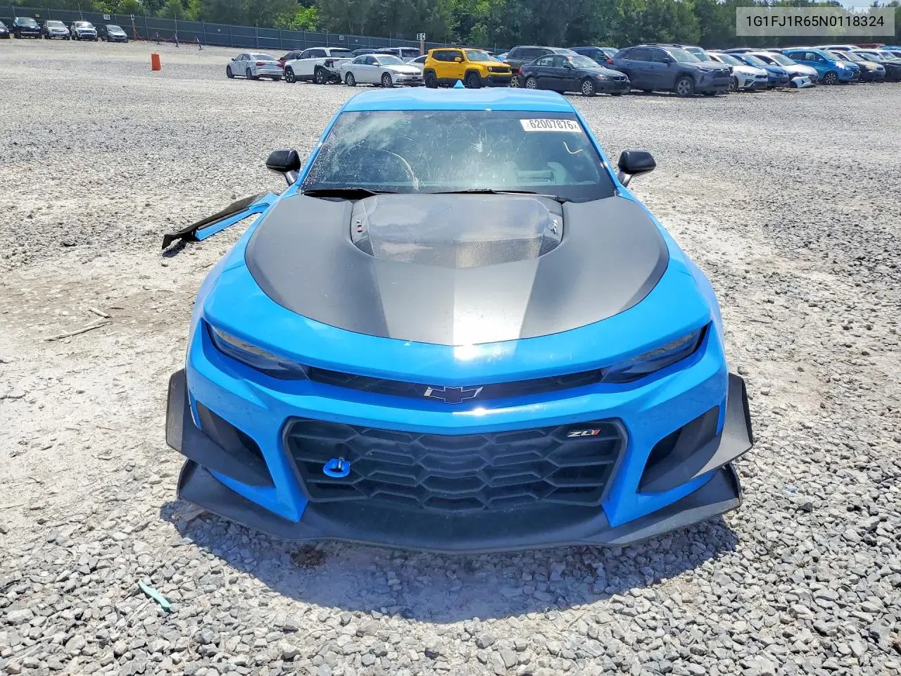 2022 Chevrolet Camaro Zl1 VIN: 1G1FJ1R65N0118324 Lot: 62007876