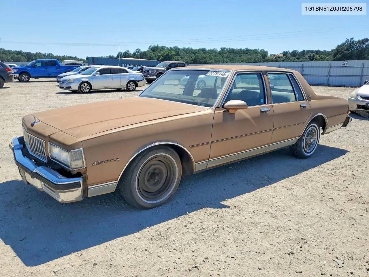 1988 Chevrolet Caprice Classic VIN: 1G1BN51Z0JR206798 Lot: 58790746