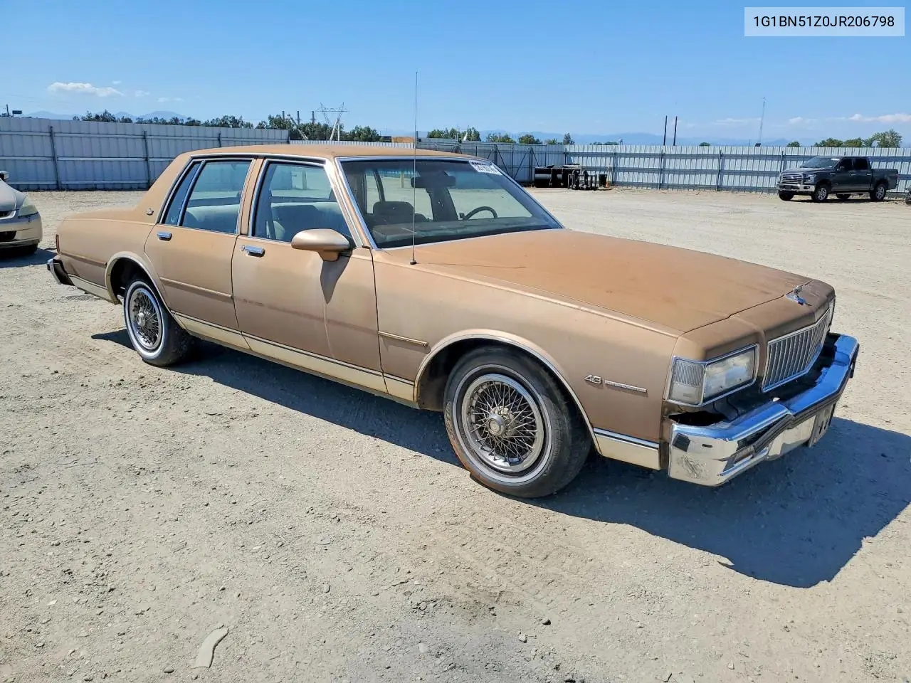 1988 Chevrolet Caprice Classic VIN: 1G1BN51Z0JR206798 Lot: 58790746
