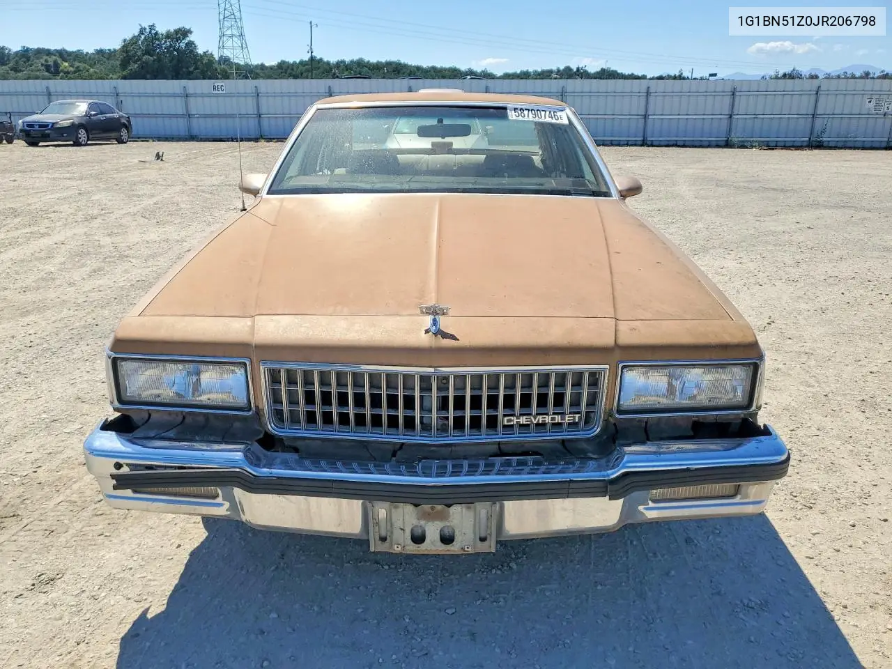 1988 Chevrolet Caprice Classic VIN: 1G1BN51Z0JR206798 Lot: 58790746