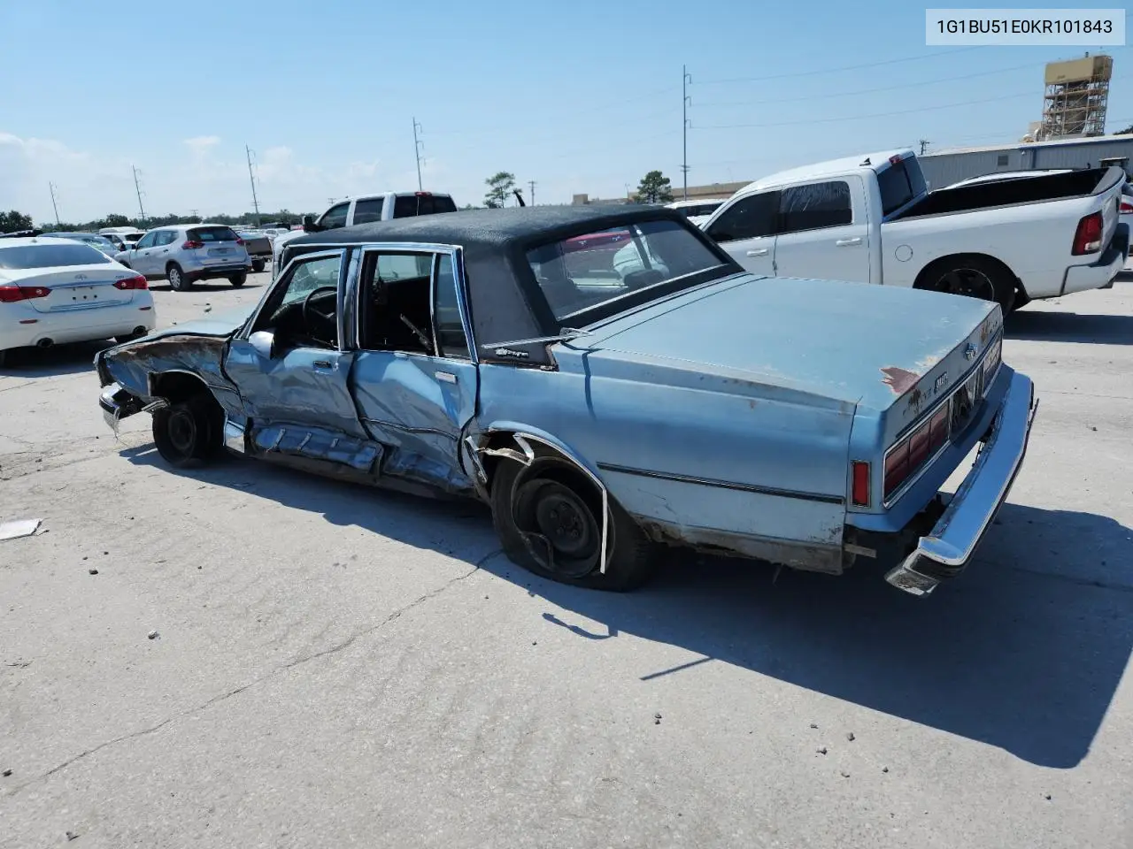 1989 Chevrolet Caprice Classic Brougham VIN: 1G1BU51E0KR101843 Lot: 46379596