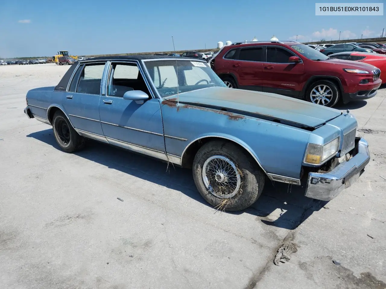 1989 Chevrolet Caprice Classic Brougham VIN: 1G1BU51E0KR101843 Lot: 46379596