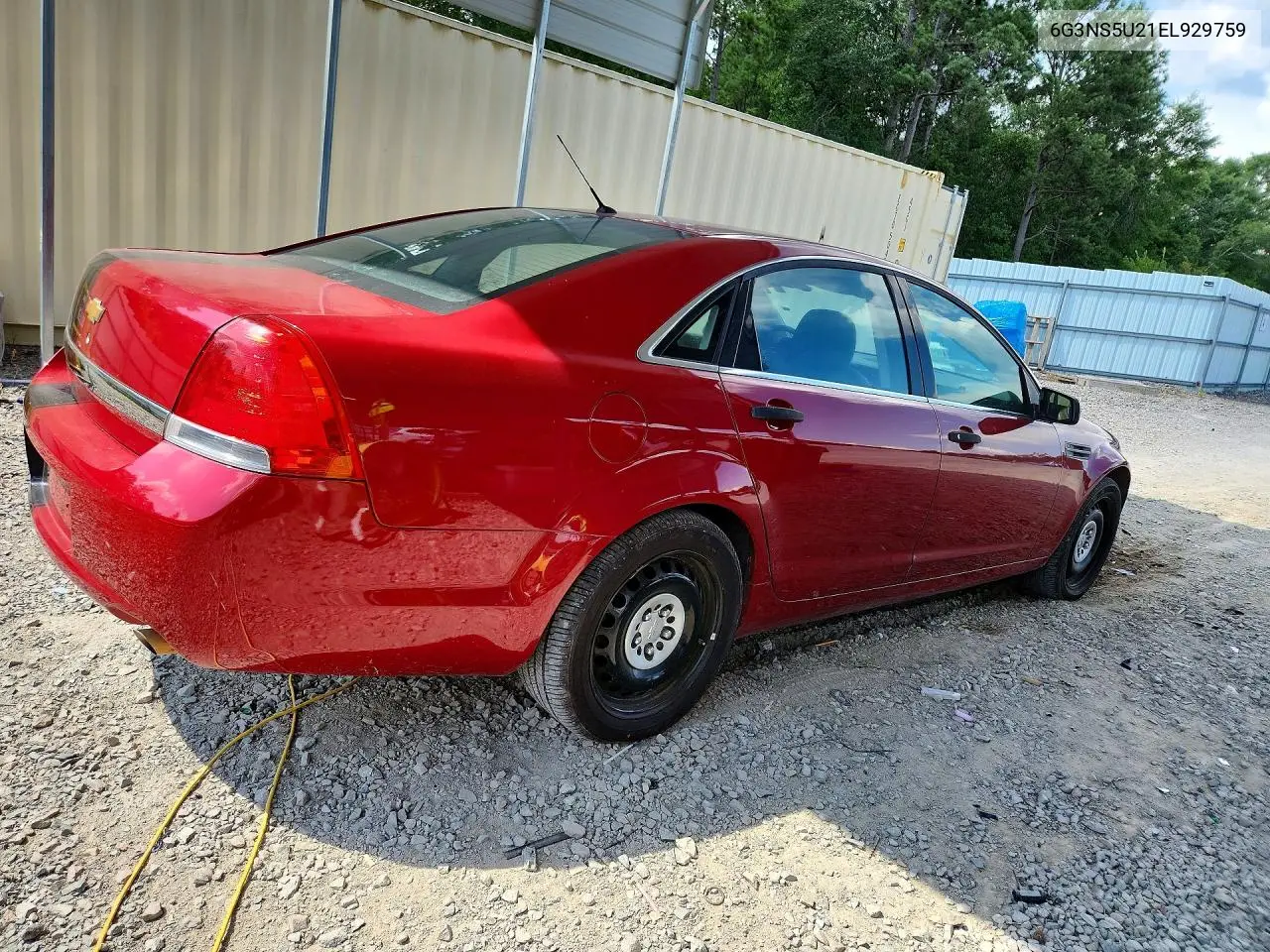 2014 Chevrolet Caprice Police VIN: 6G3NS5U21EL929759 Lot: 61888276