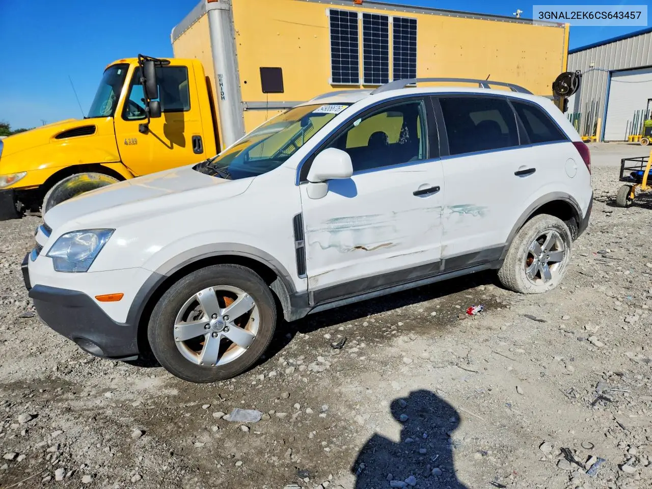 2012 Chevrolet Captiva Sport VIN: 3GNAL2EK6CS643457 Lot: 54986676