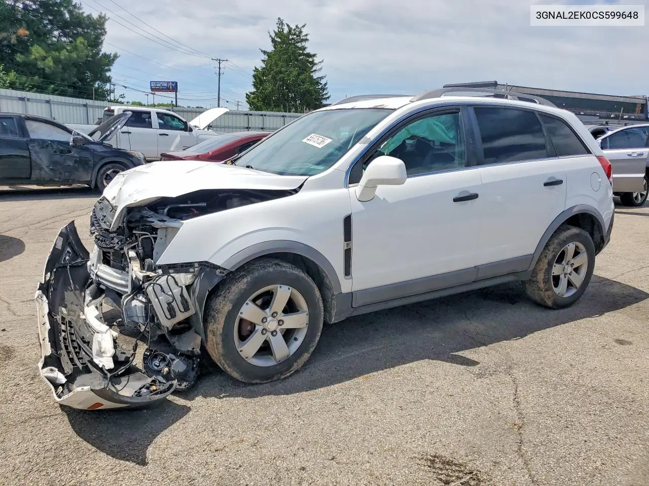 2012 Chevrolet Captiva Sport VIN: 3GNAL2EK0CS599648 Lot: 55375736