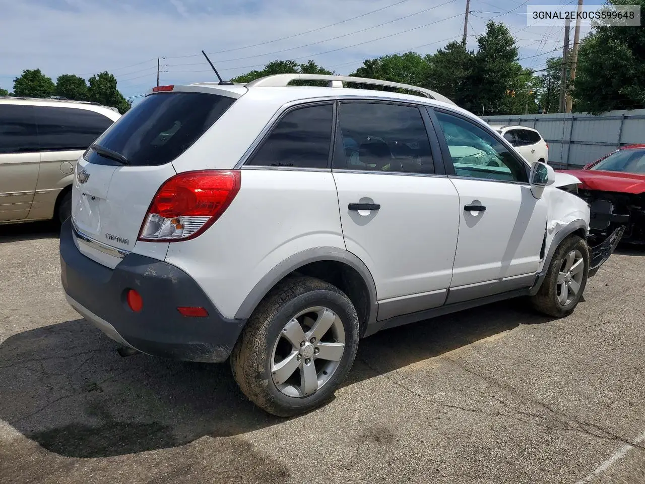 2012 Chevrolet Captiva Sport VIN: 3GNAL2EK0CS599648 Lot: 55375736