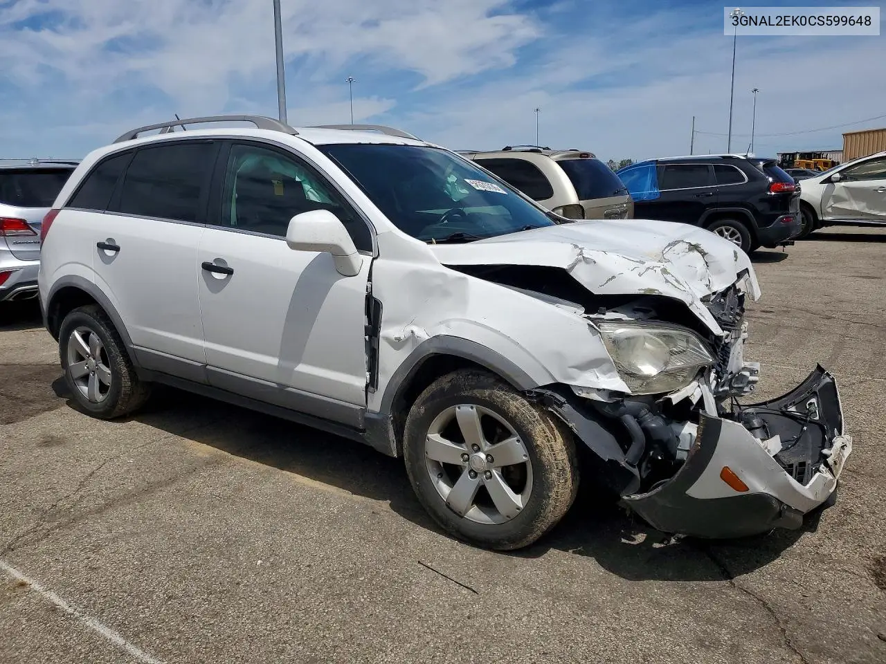 2012 Chevrolet Captiva Sport VIN: 3GNAL2EK0CS599648 Lot: 55375736