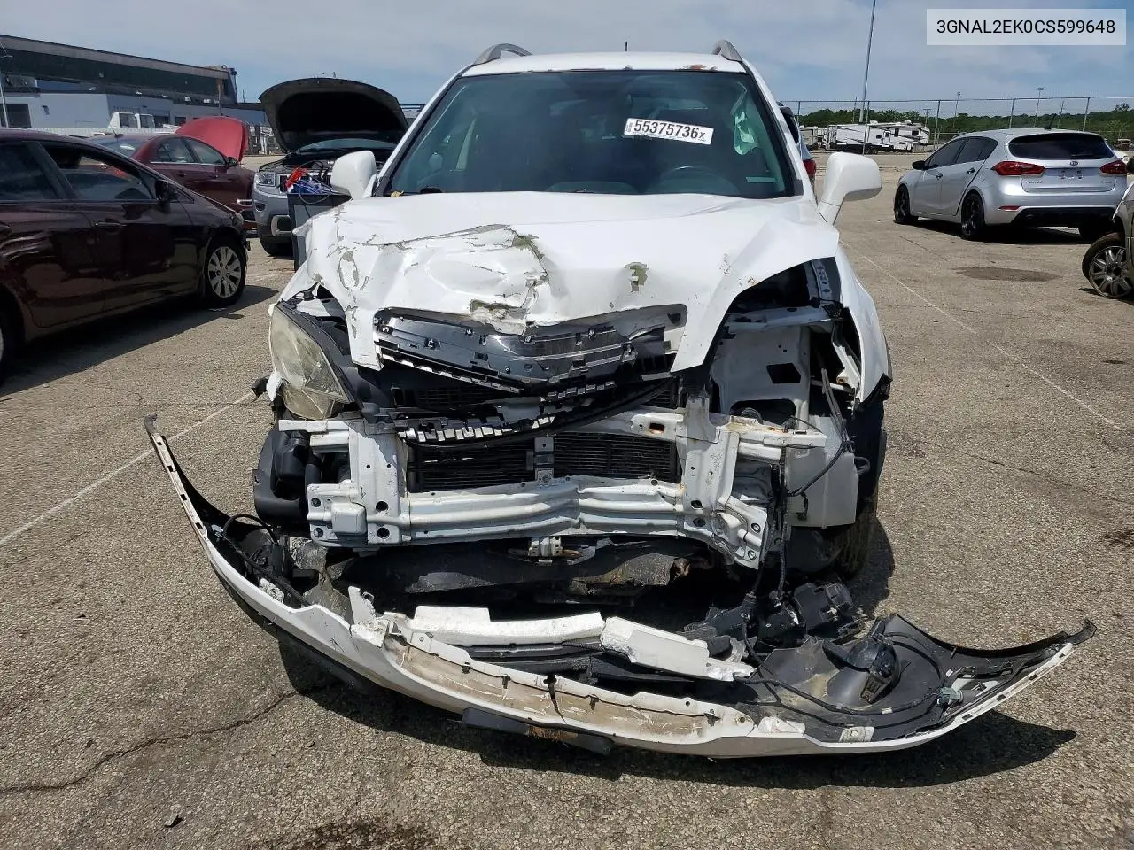 2012 Chevrolet Captiva Sport VIN: 3GNAL2EK0CS599648 Lot: 55375736