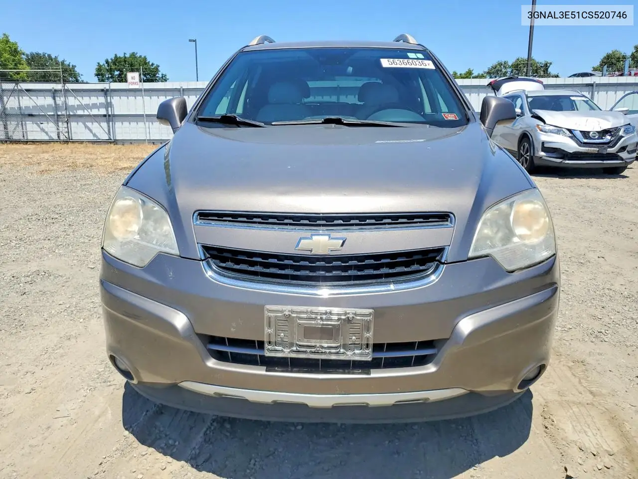 2012 Chevrolet Captiva Sport VIN: 3GNAL3E51CS520746 Lot: 56366036