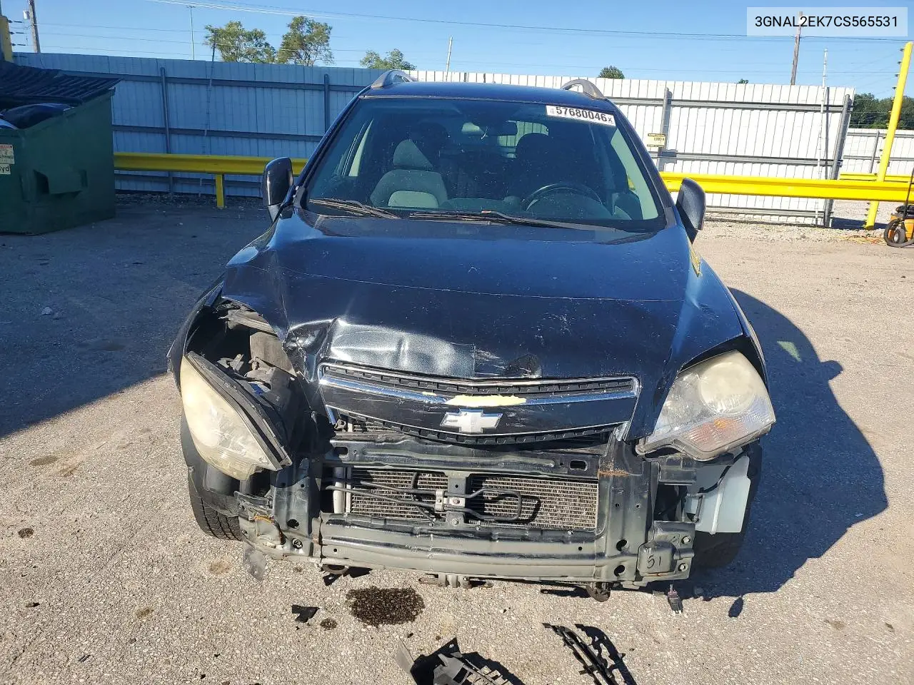 2012 Chevrolet Captiva Sport VIN: 3GNAL2EK7CS565531 Lot: 57680046