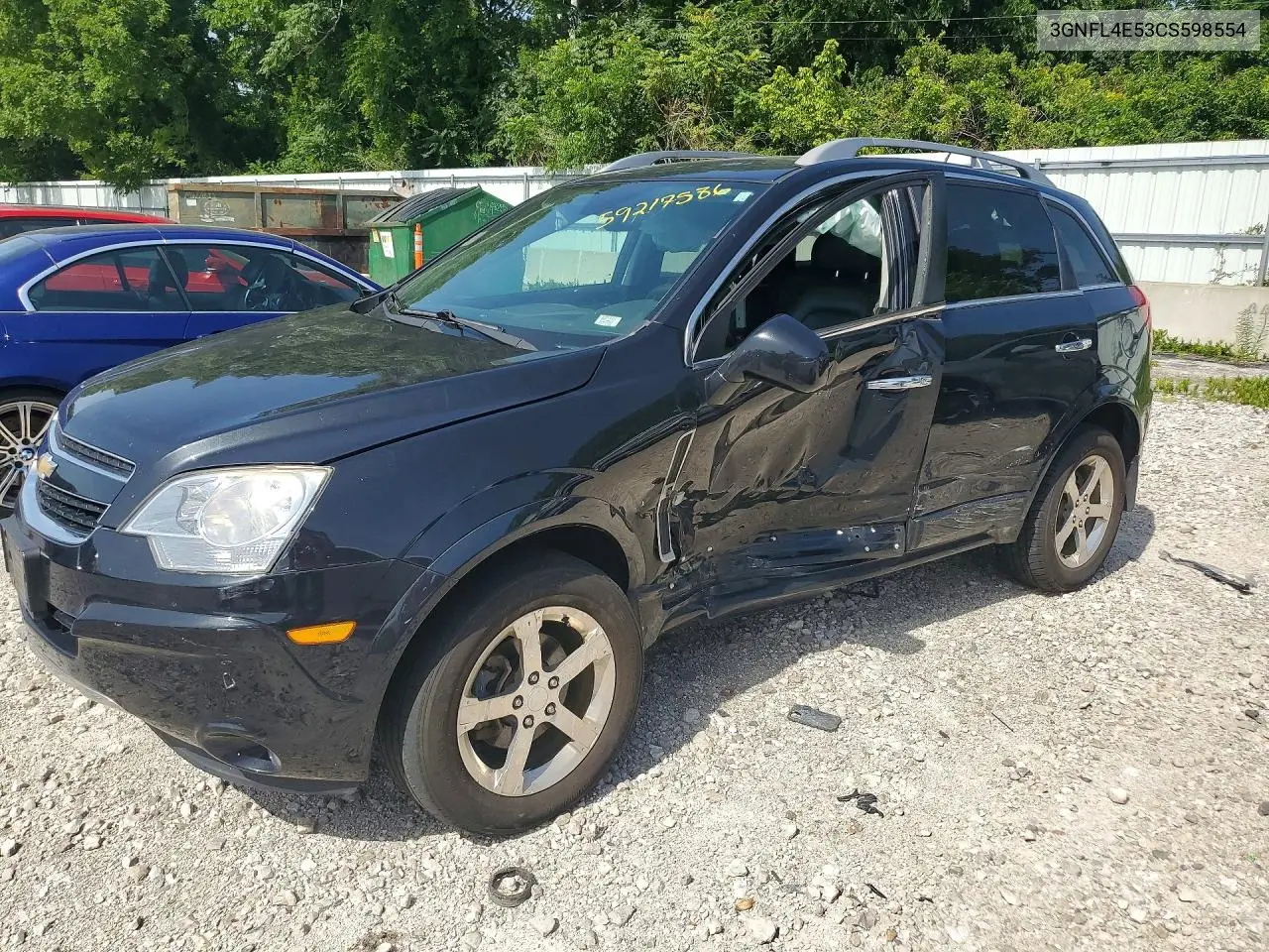 2012 Chevrolet Captiva Sport VIN: 3GNFL4E53CS598554 Lot: 59217586