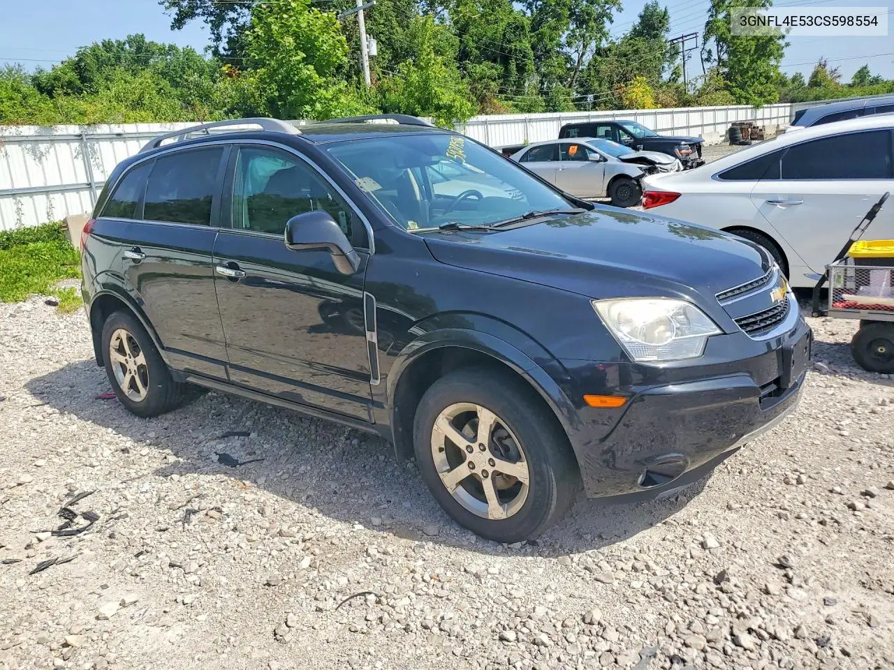 2012 Chevrolet Captiva Sport VIN: 3GNFL4E53CS598554 Lot: 59217586