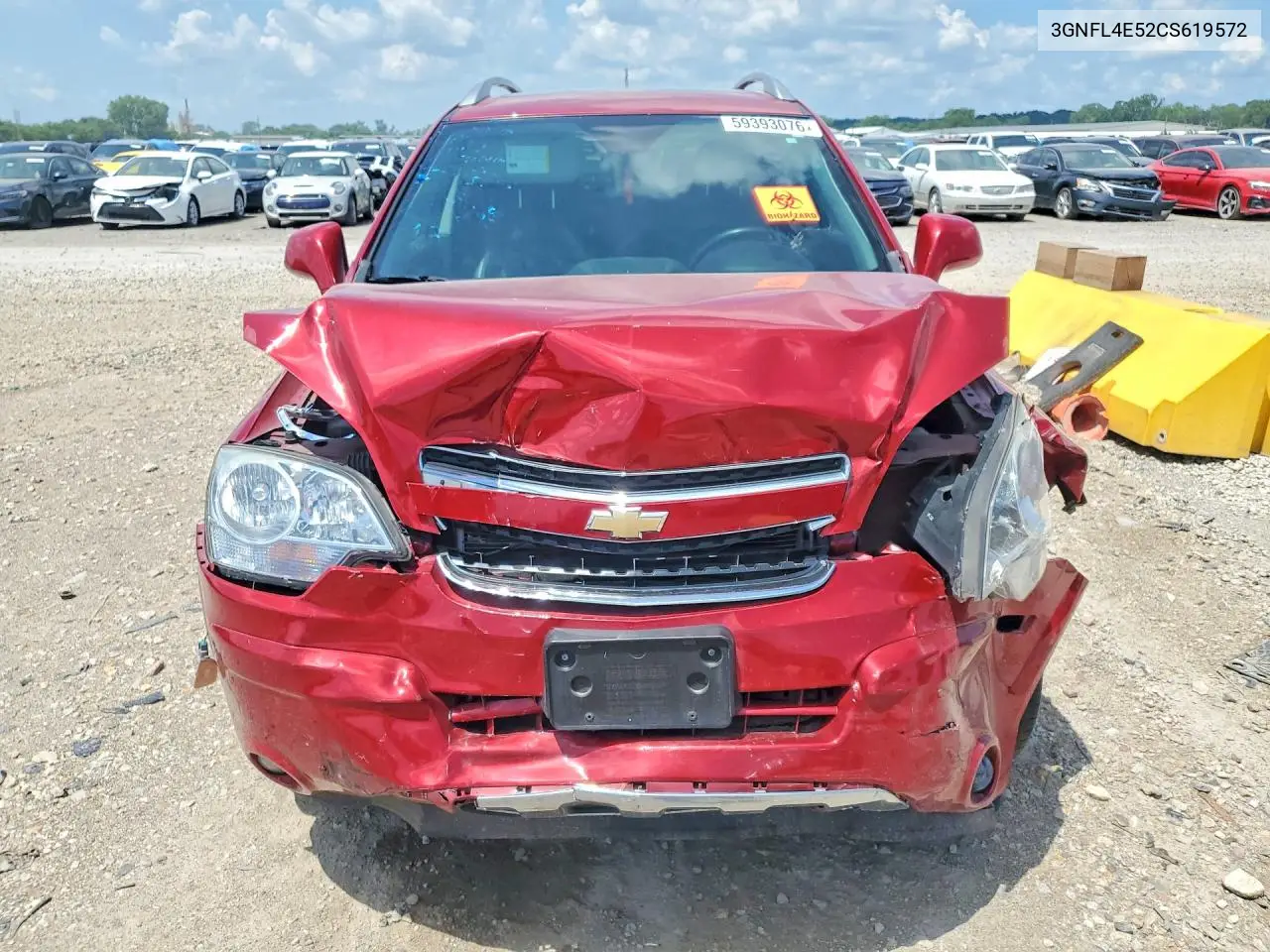 2012 Chevrolet Captiva Sport VIN: 3GNFL4E52CS619572 Lot: 59393076