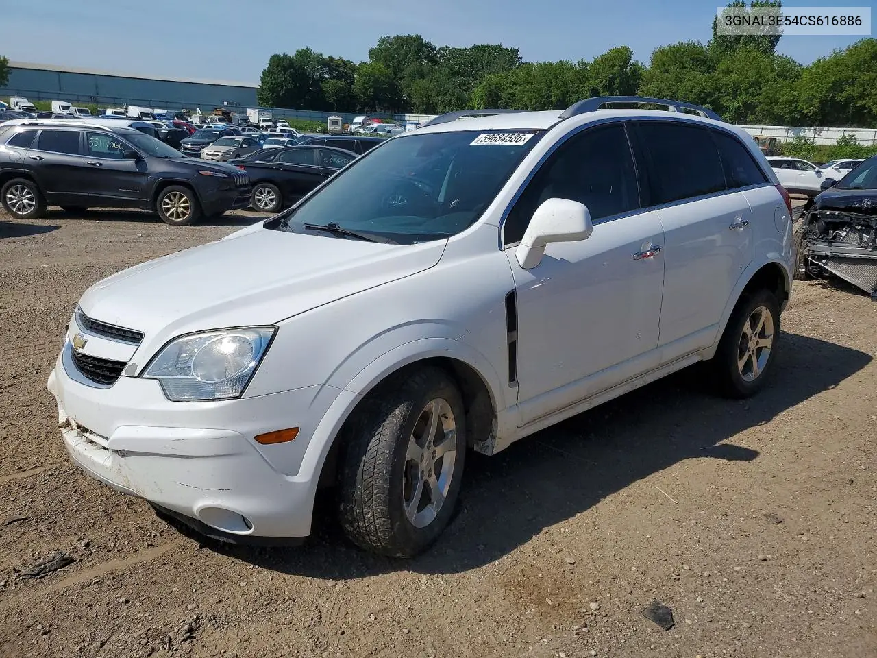 2012 Chevrolet Captiva Sport VIN: 3GNAL3E54CS616886 Lot: 59684586