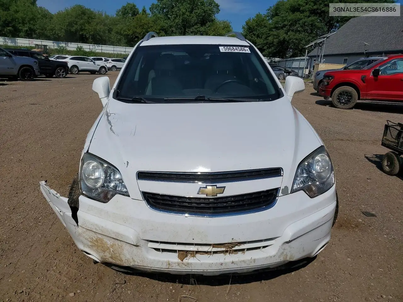 2012 Chevrolet Captiva Sport VIN: 3GNAL3E54CS616886 Lot: 59684586