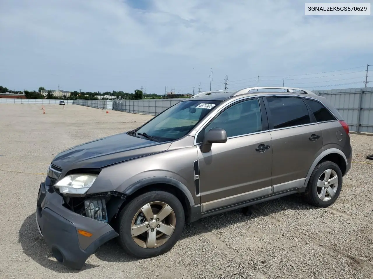 2012 Chevrolet Captiva Sport VIN: 3GNAL2EK5CS570629 Lot: 68711485