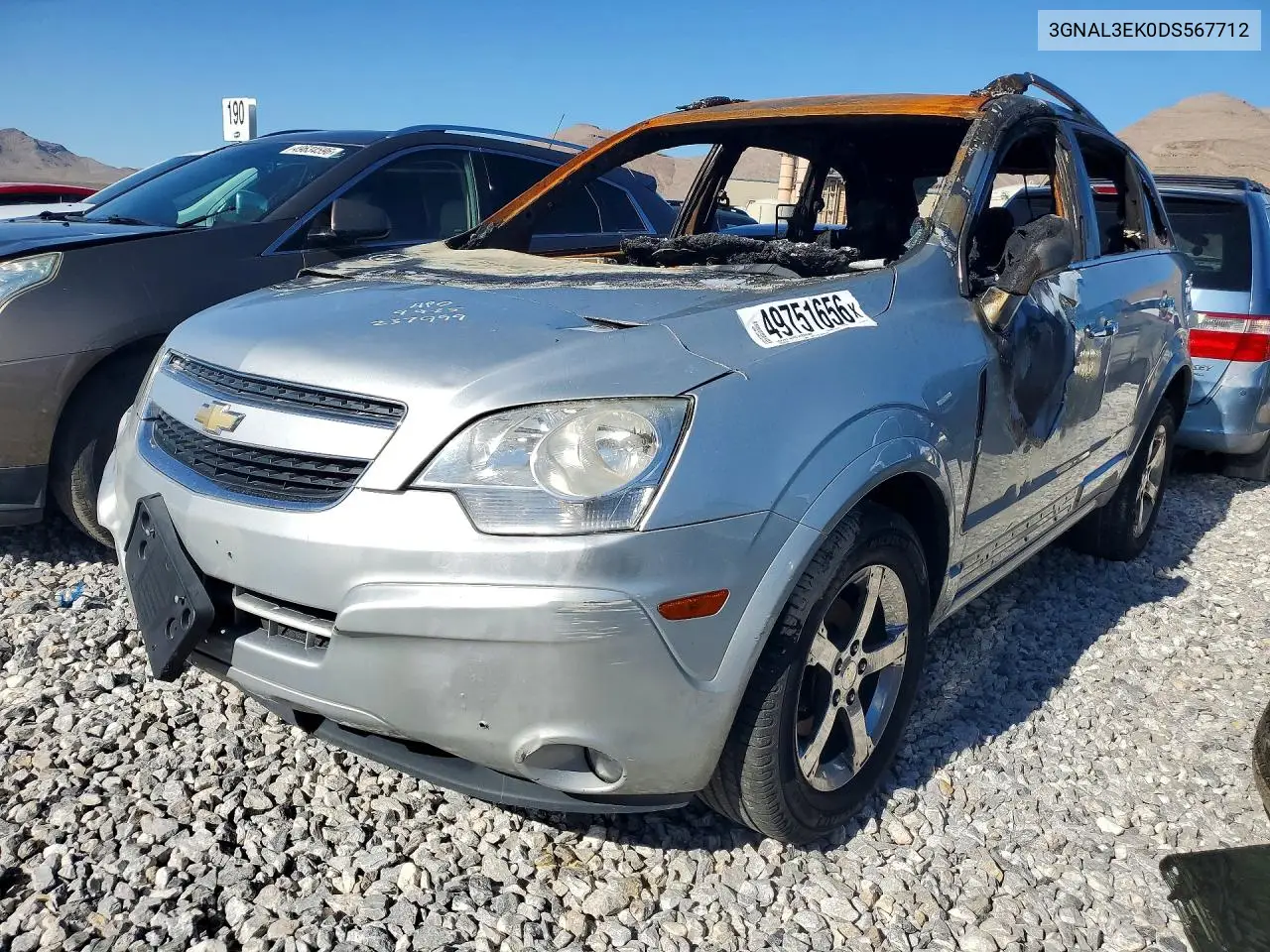2013 Chevrolet Captiva Lt VIN: 3GNAL3EK0DS567712 Lot: 49751656