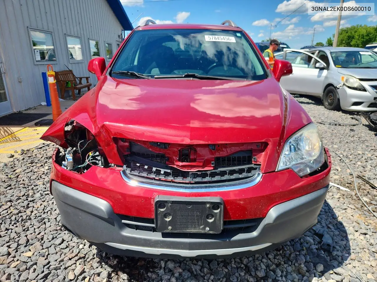 2013 Chevrolet Captiva Ls VIN: 3GNAL2EK0DS600010 Lot: 57845456