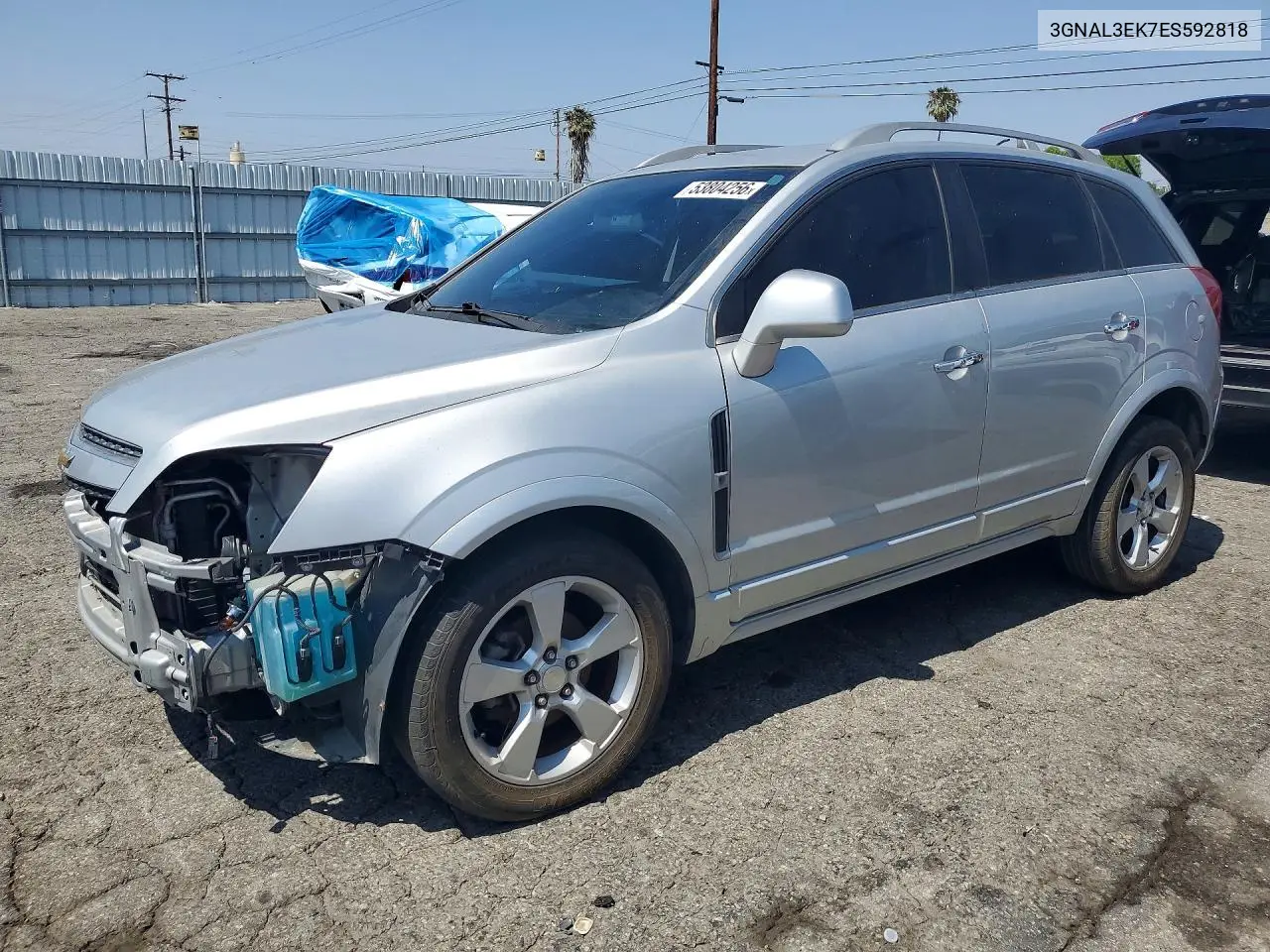 2014 Chevrolet Captiva Lt VIN: 3GNAL3EK7ES592818 Lot: 53804256