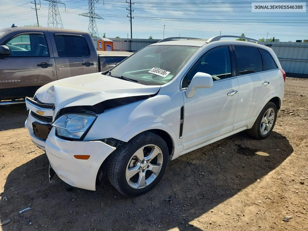 2014 Chevrolet Captiva Lt VIN: 3GNAL3EK9ES546388 Lot: 55854186