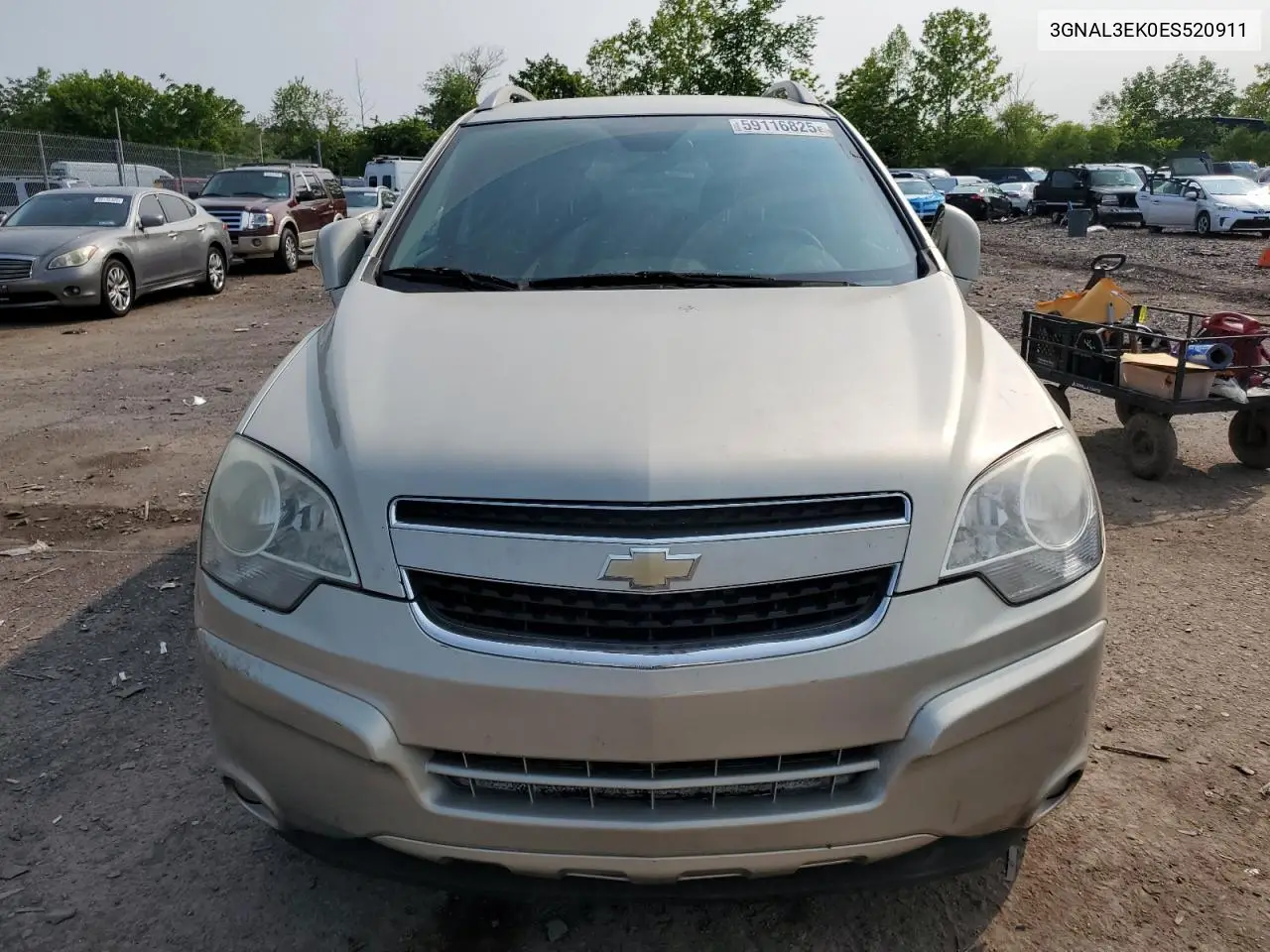 2014 Chevrolet Captiva Lt VIN: 3GNAL3EK0ES520911 Lot: 59116825