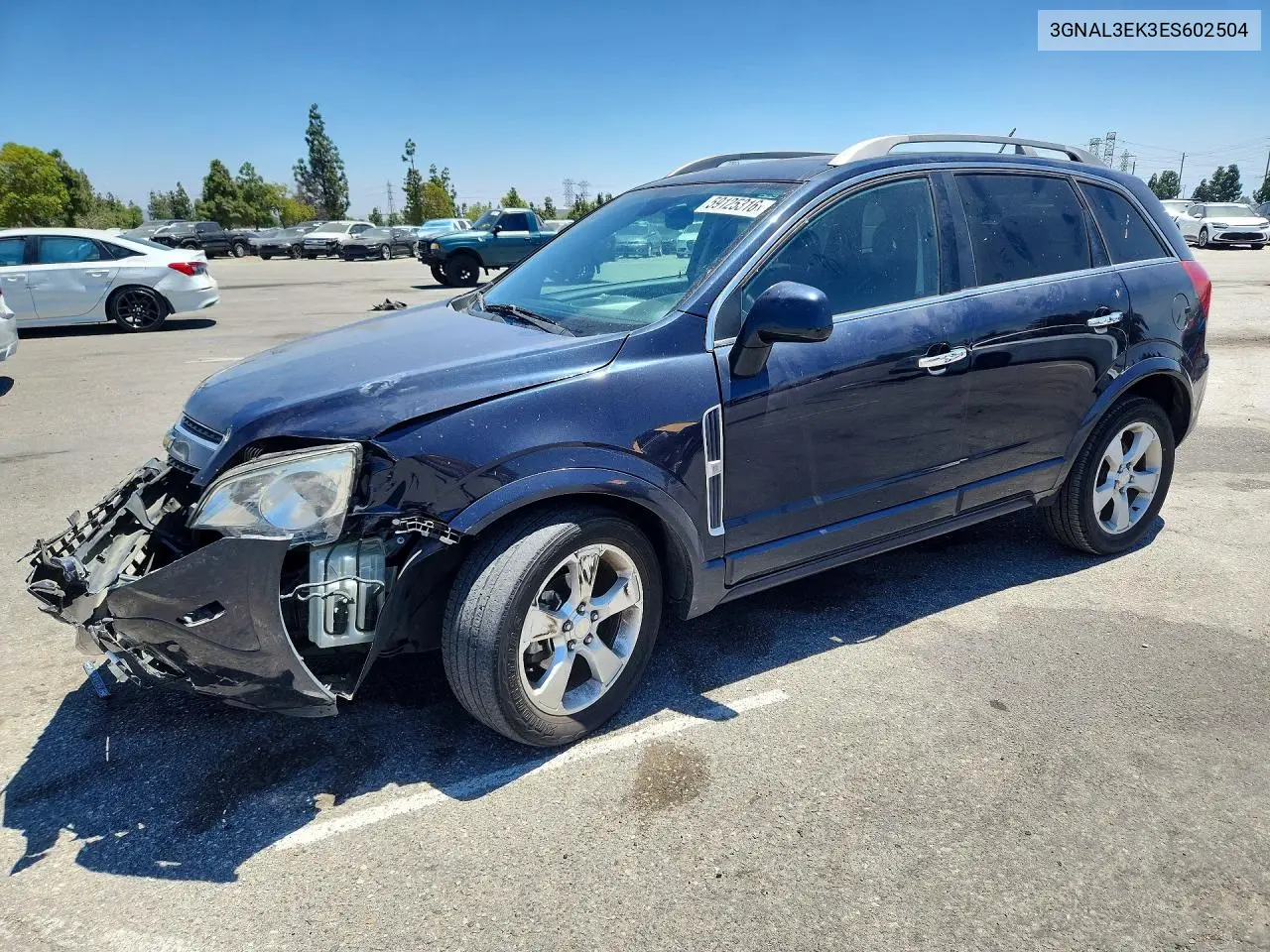 2014 Chevrolet Captiva Lt VIN: 3GNAL3EK3ES602504 Lot: 59125316
