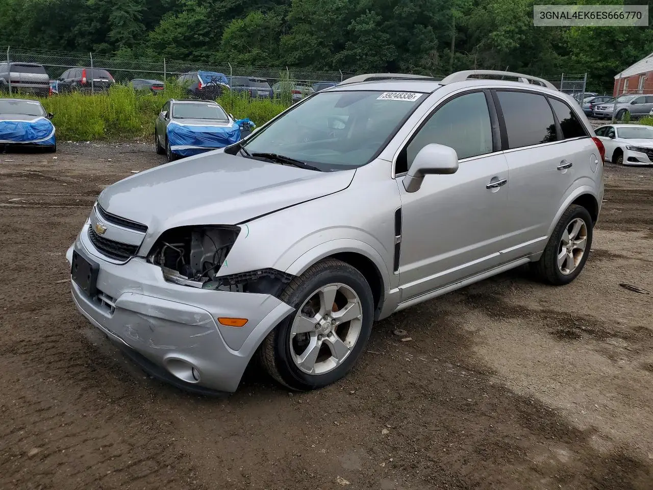 2014 Chevrolet Captiva Ltz VIN: 3GNAL4EK6ES666770 Lot: 59248336