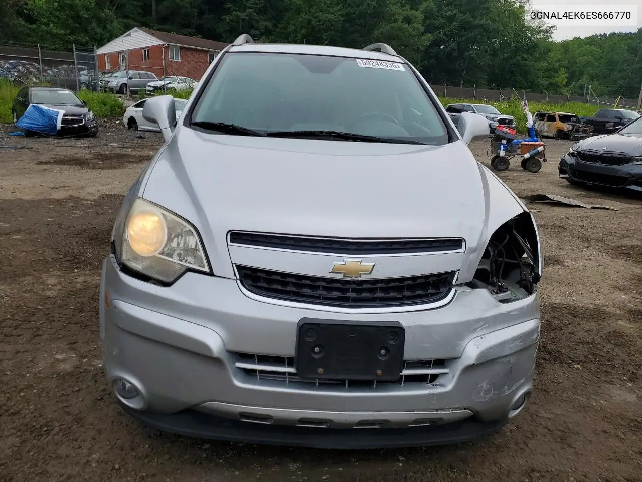 2014 Chevrolet Captiva Ltz VIN: 3GNAL4EK6ES666770 Lot: 59248336