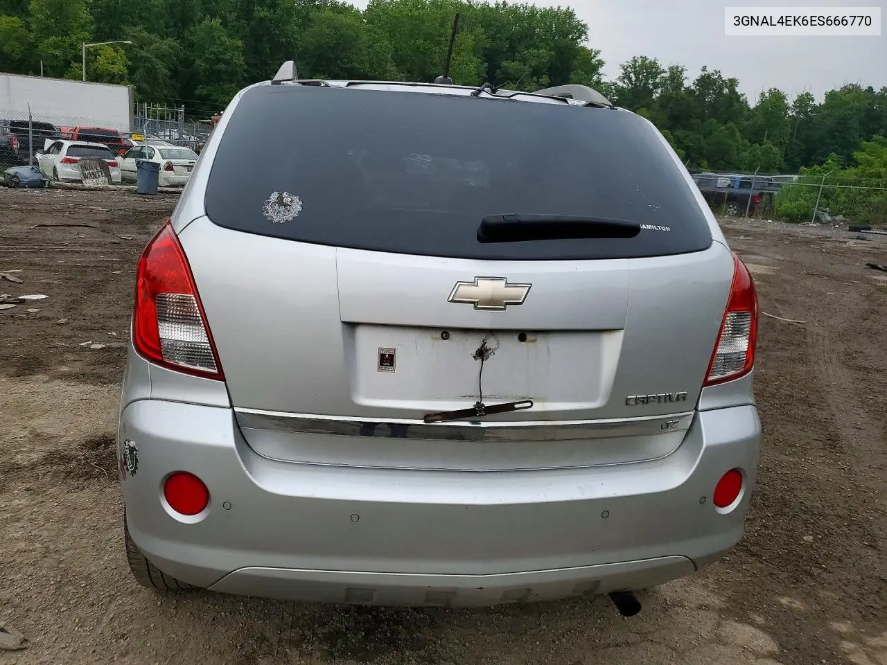 2014 Chevrolet Captiva Ltz VIN: 3GNAL4EK6ES666770 Lot: 59248336