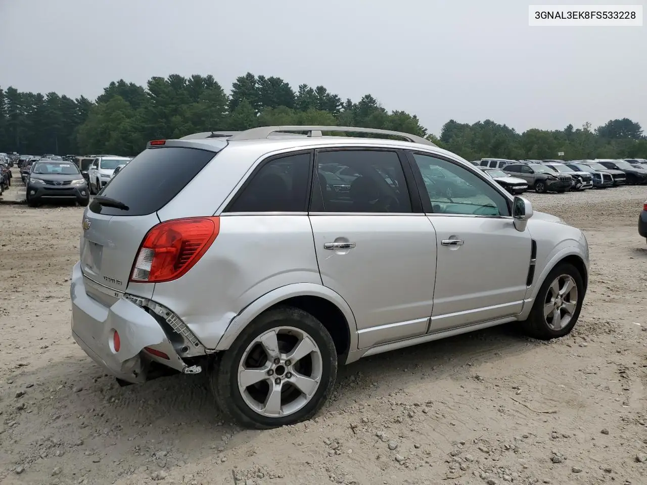 2015 Chevrolet Captiva Lt VIN: 3GNAL3EK8FS533228 Lot: 67593575
