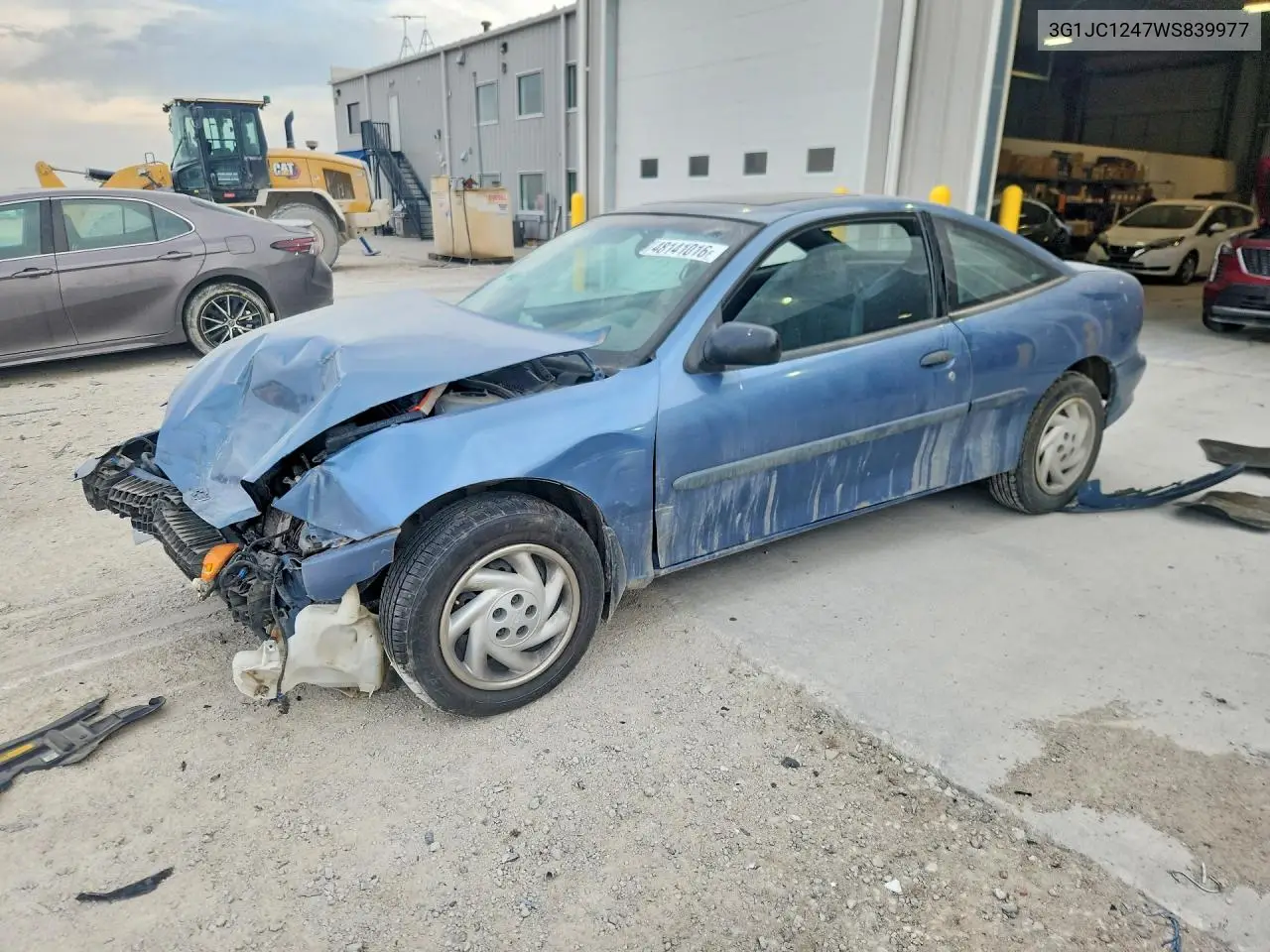 1998 Chevrolet Cavalier Base VIN: 3G1JC1247WS839977 Lot: 57878546