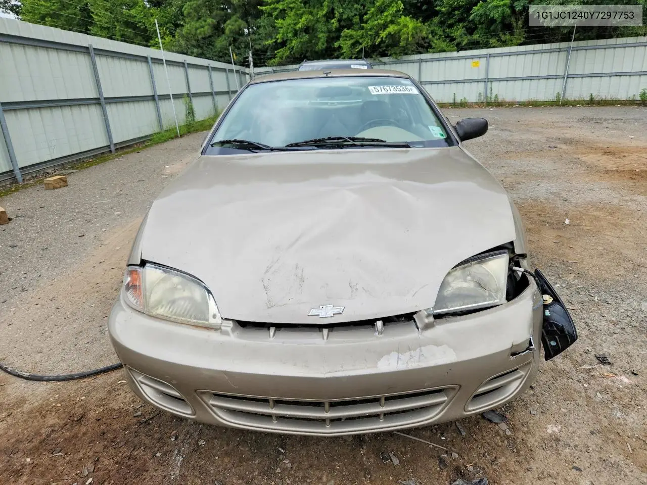 2000 Chevrolet Cavalier VIN: 1G1JC1240Y7297753 Lot: 57673536