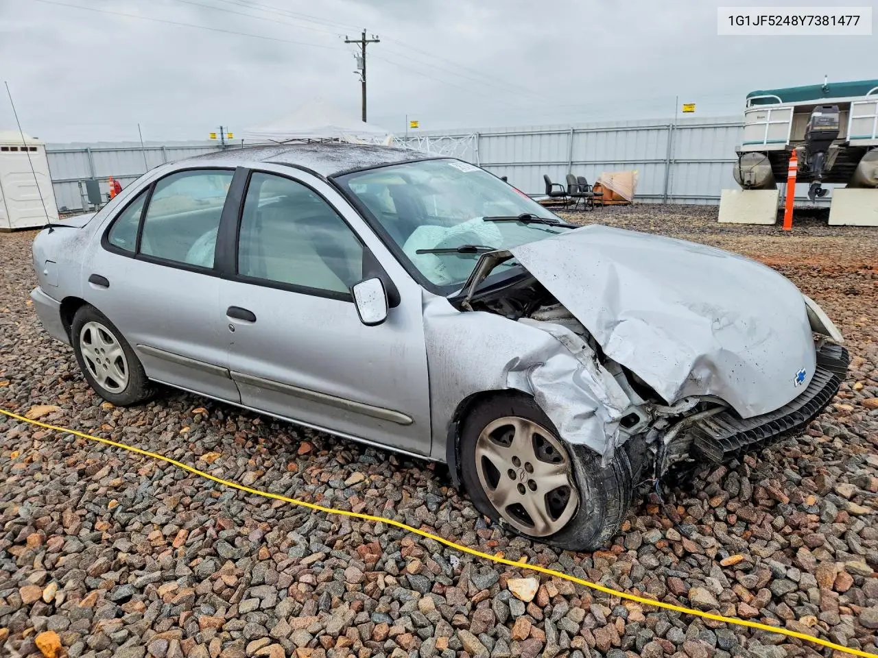 2000 Chevrolet Cavalier Ls VIN: 1G1JF5248Y7381477 Lot: 58787676