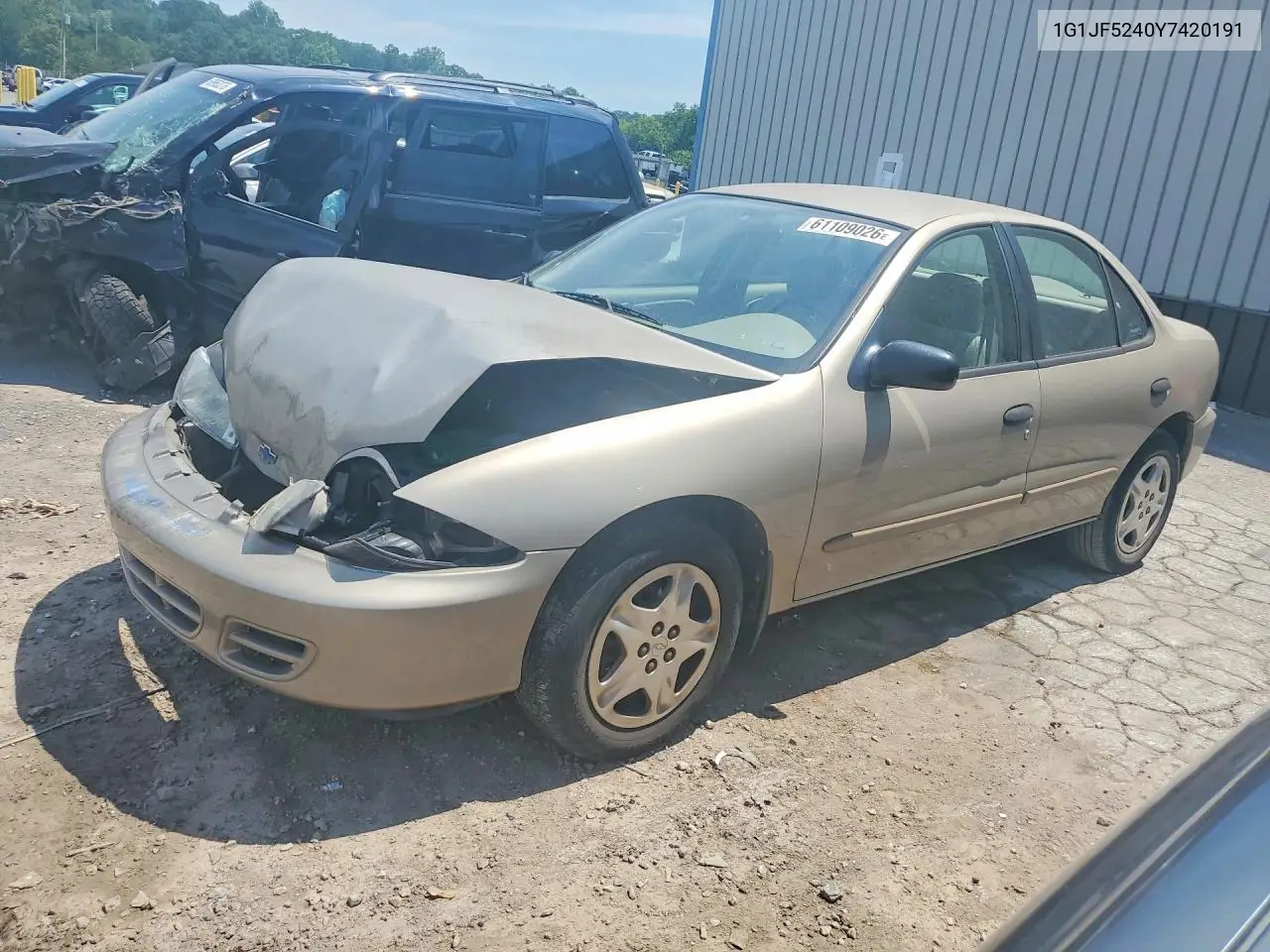 2000 Chevrolet Cavalier Ls VIN: 1G1JF5240Y7420191 Lot: 61109026