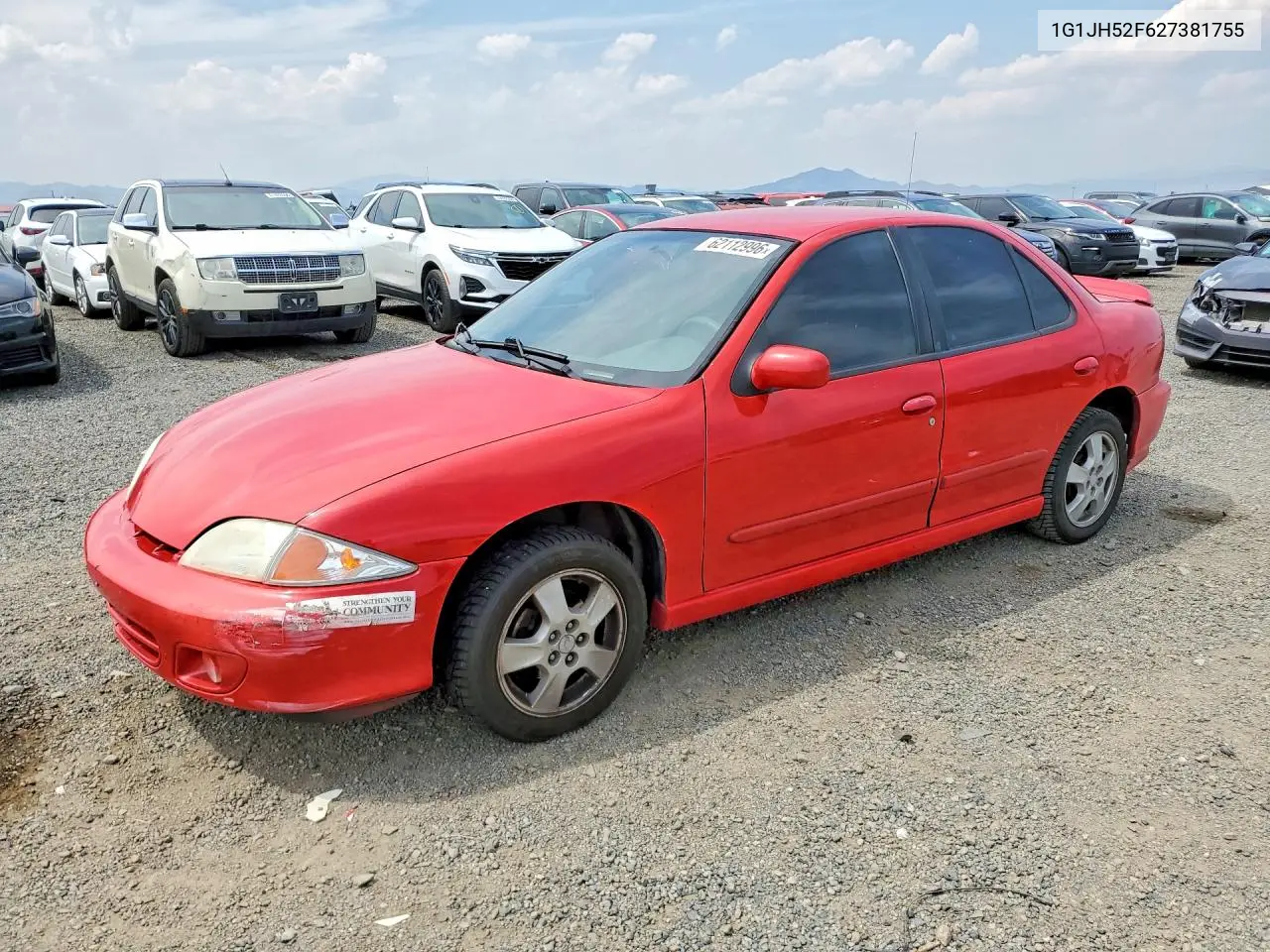 2002 Chevrolet Cavalier Ls Sport VIN: 1G1JH52F627381755 Lot: 62112996