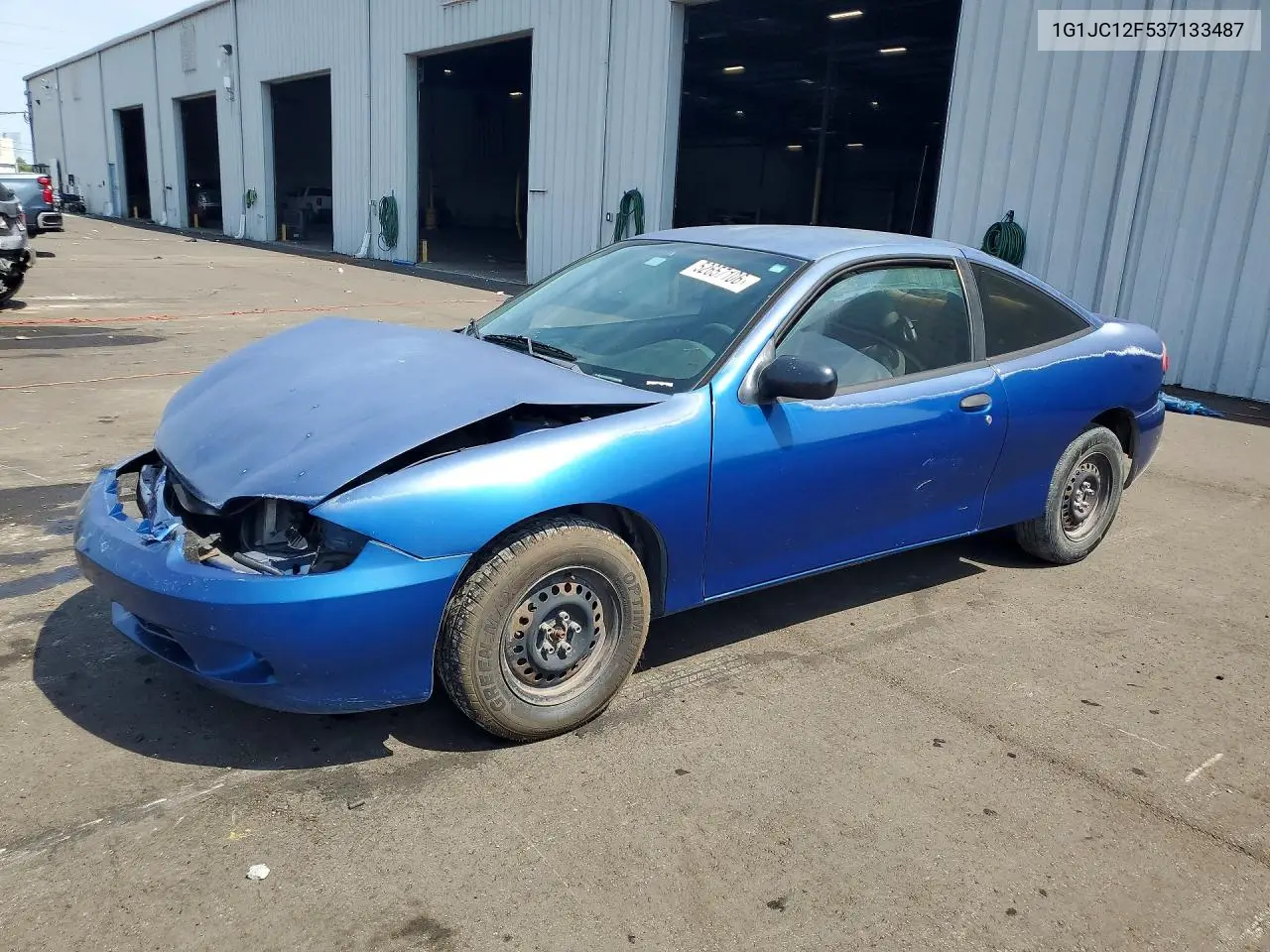2003 Chevrolet Cavalier VIN: 1G1JC12F537133487 Lot: 52657106