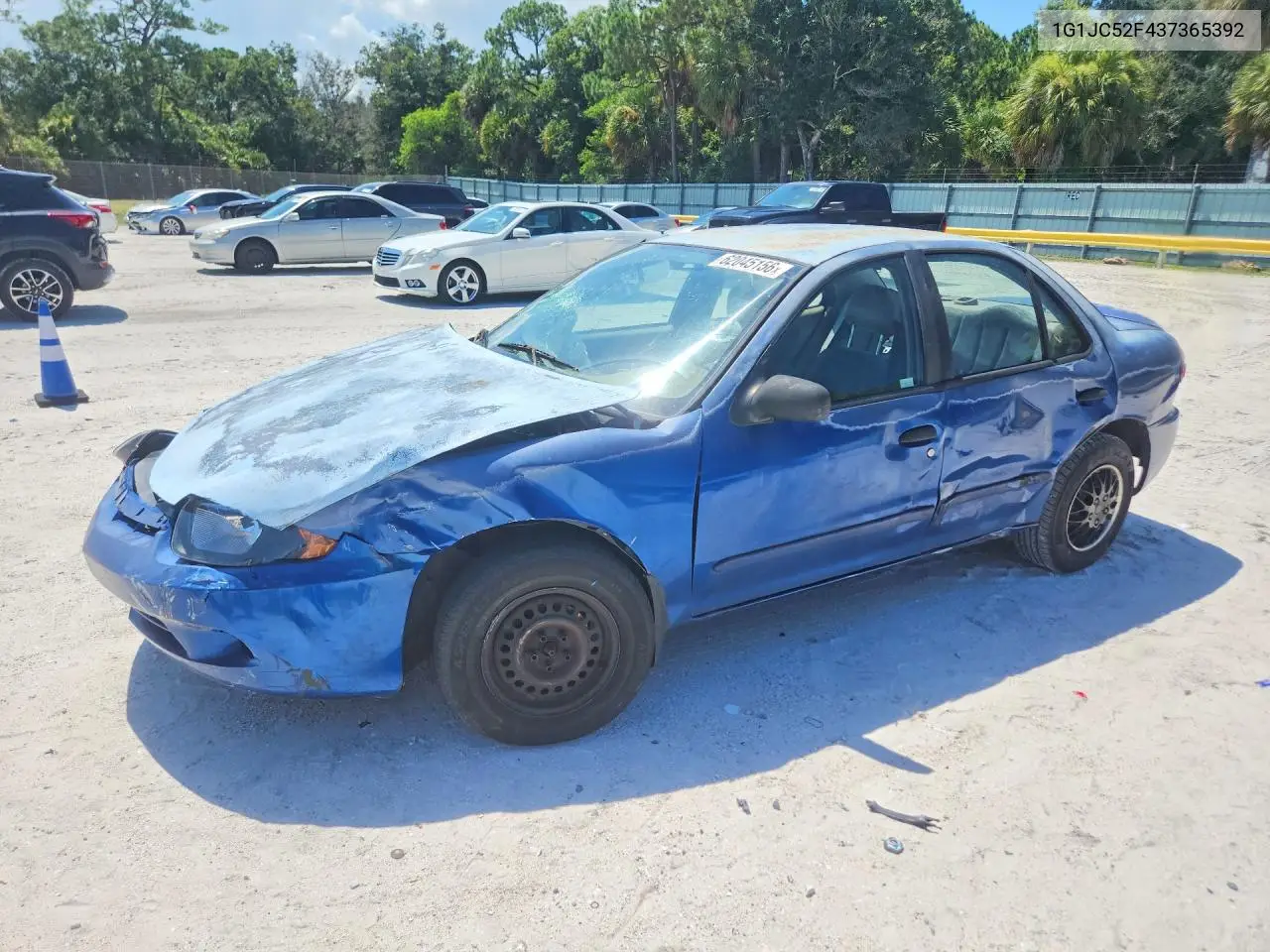 2003 Chevrolet Cavalier VIN: 1G1JC52F437365392 Lot: 62045156